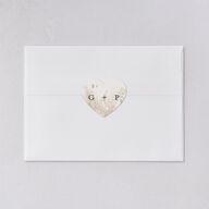 Ethereal Pampas Wedding Stickers Thyme Heart