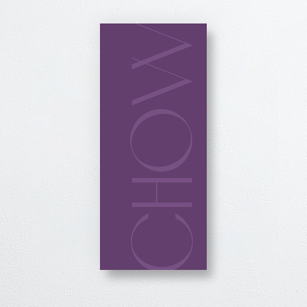 Real Talk Menus Sheer Lilac Signature