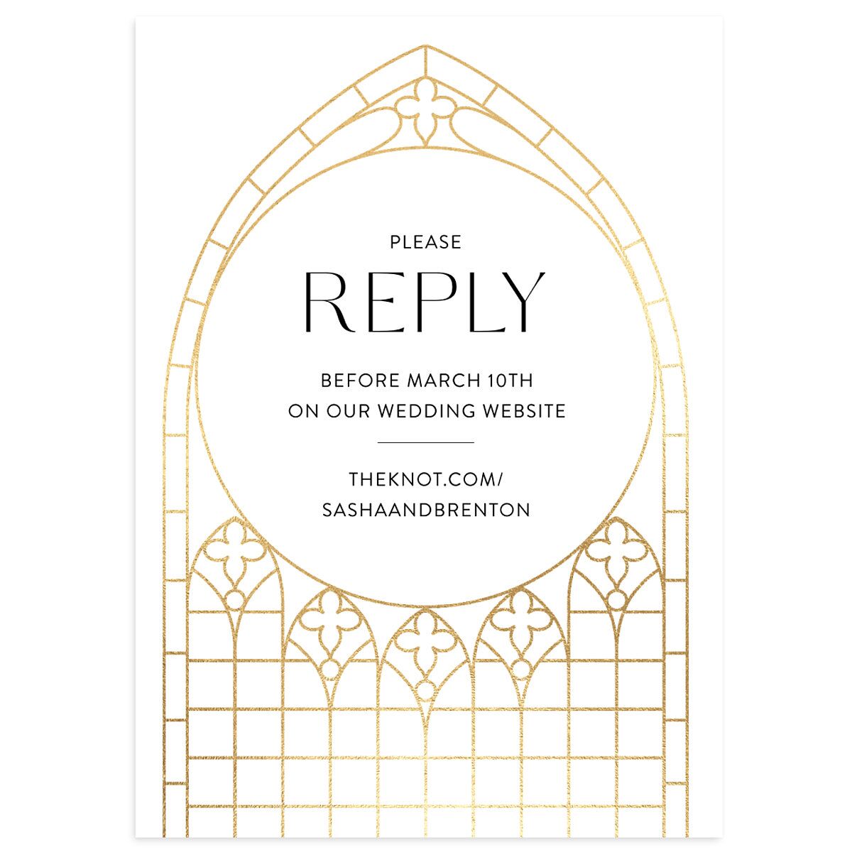 Chapel Arch Wedding Response Cards