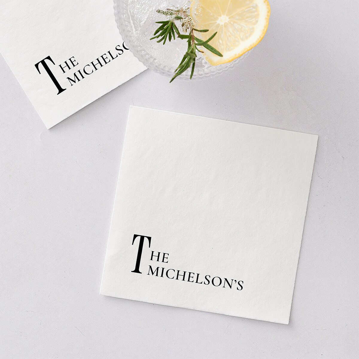 Magazine Cover Cocktail Napkins Licorice Napkin Uncoined