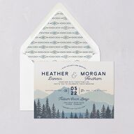 Vintage Mountain Euro Envelope Liners Dusty Blue Luxe