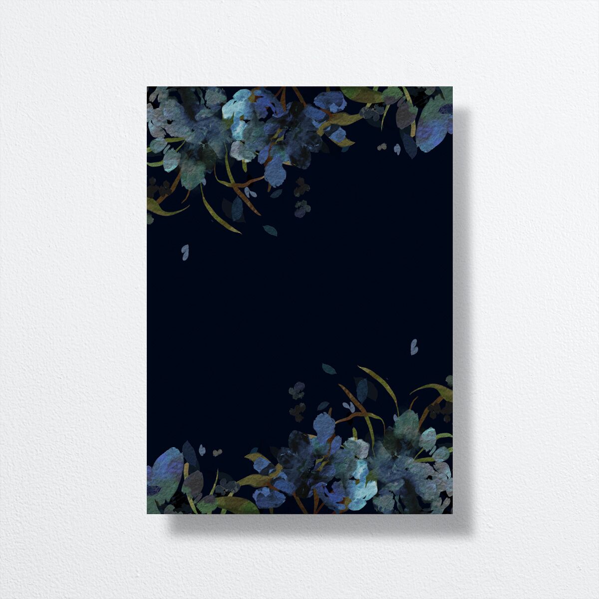Midnight Floral Rehearsal Dinner Invitations Navy Signature