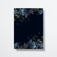 Midnight Floral Rehearsal Dinner Invitations Navy Signature