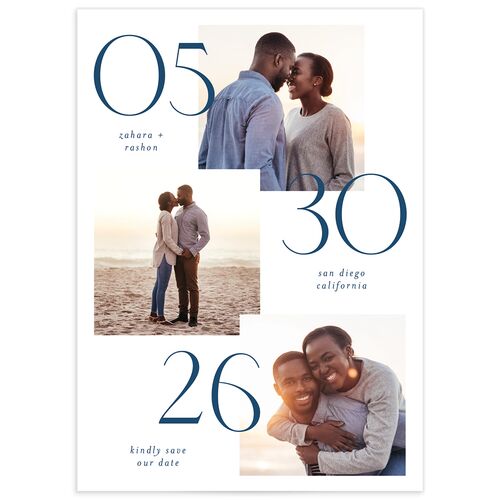 Steps Save The Date Cards Fog Signature smooth No