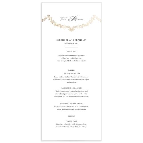 Baroque Border Menus - White