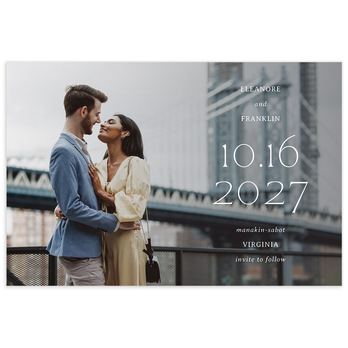 Baroque Border Save the Date Postcards