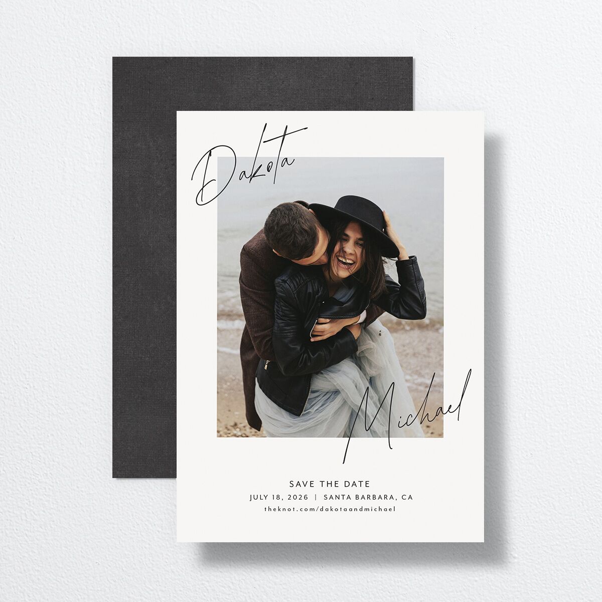Signatures Save The Date Cards front-and-back