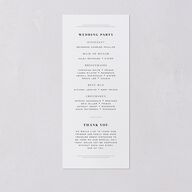 Framed Photo Wedding Programs Gold Pure White Signature
