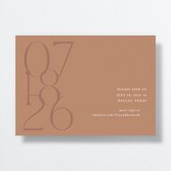 Offset Date Save The Date Cards Saddle Signature smooth No