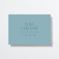 Snapshots Save The Date Cards Gold Dark Navy Signature smooth No
