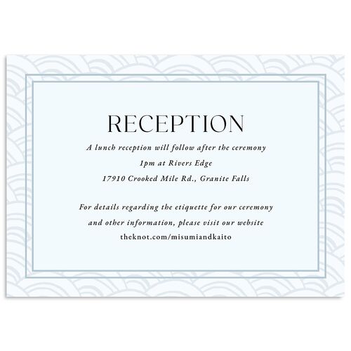 Eternal Ink Wedding Enclosure Cards Cornflower Signature Standard