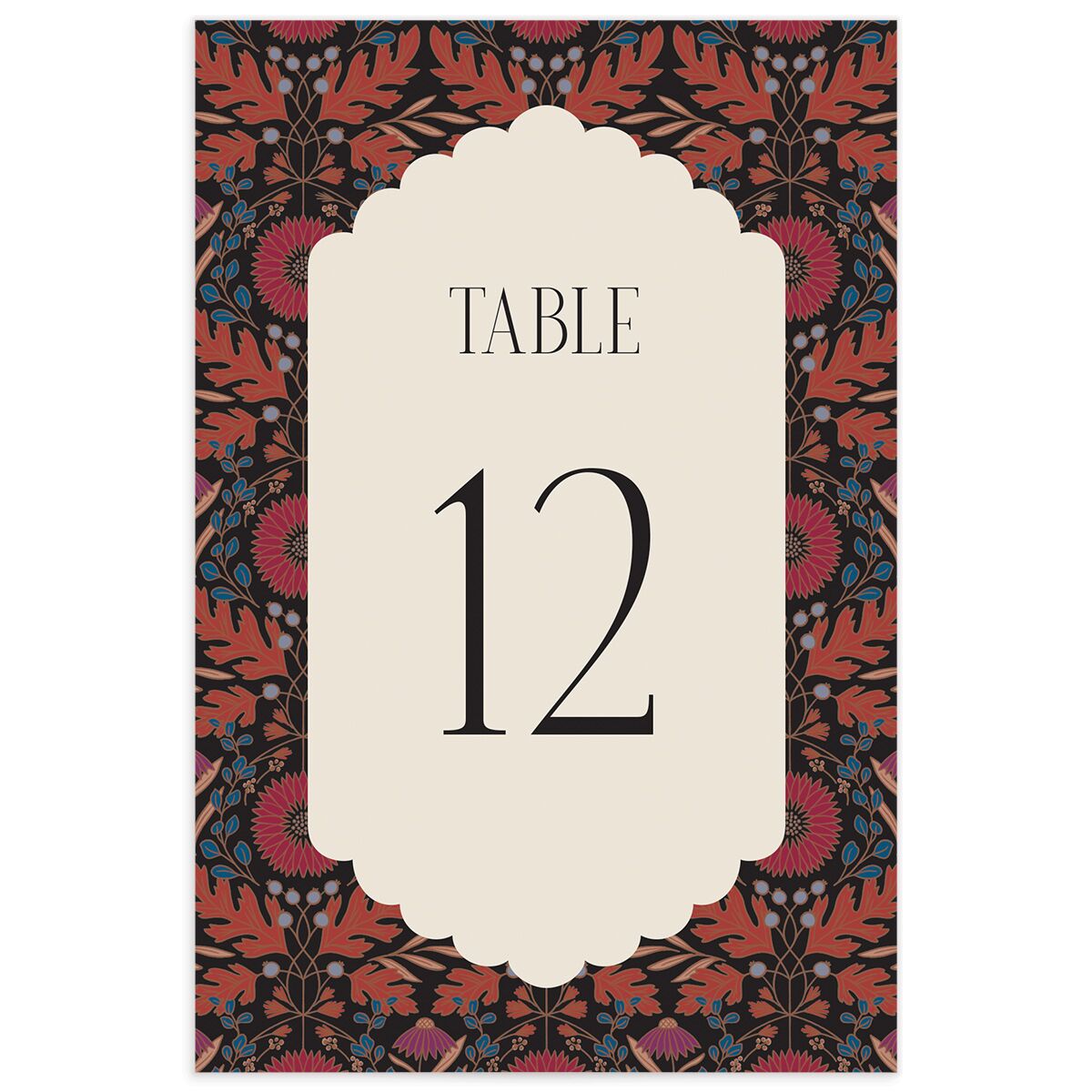 Ornate Garden Table Numbers