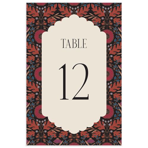 Ornate Garden Table Numbers