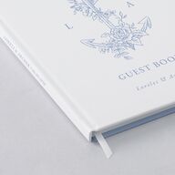 Coastal Oysters and Anchors Guest Books Sea Blue