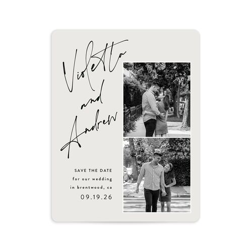 Signed Save The Date Magnets - Black