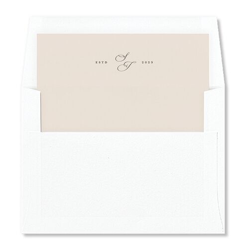 Simple Rustic Fall Leaf Envelope Liners Deep Bronze Standard