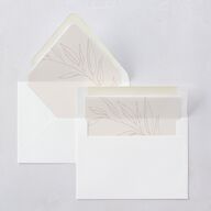 Captured Love Engagement Party Euro Envelope Liners Pure White Luxe