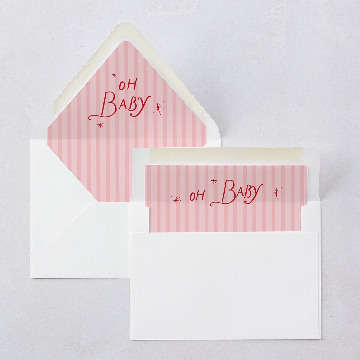 Whimsical Handwritten Home for the Holidays Photos Euro Envelope Liners Ruby Luxe