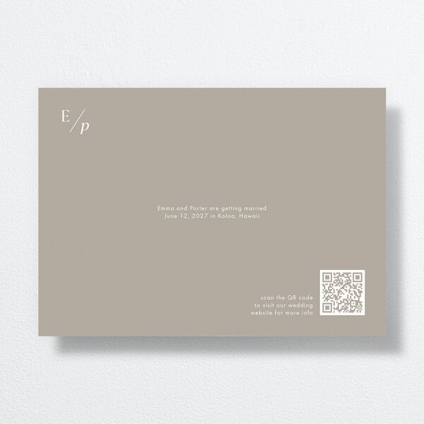 You and Me Save the Date Cards back in Cream