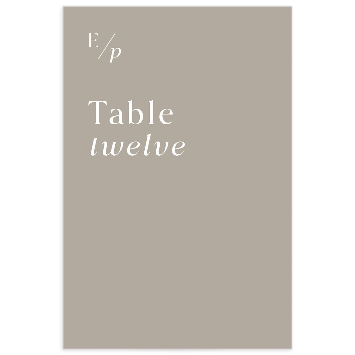 You and Me Table Numbers
