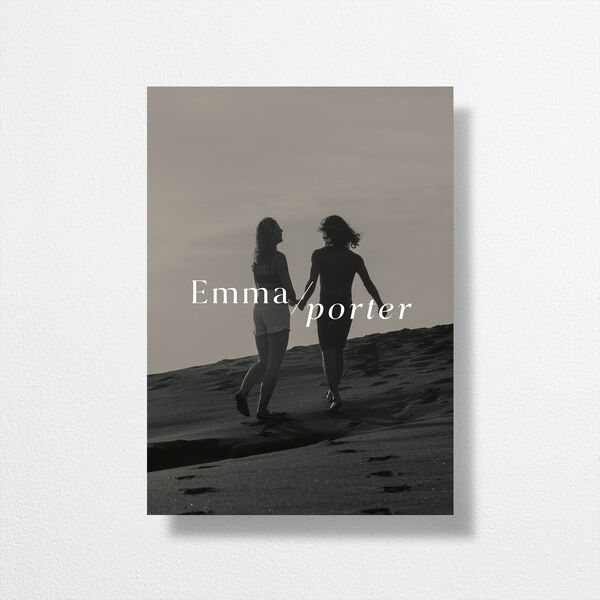 You and Me Wedding Invitations back