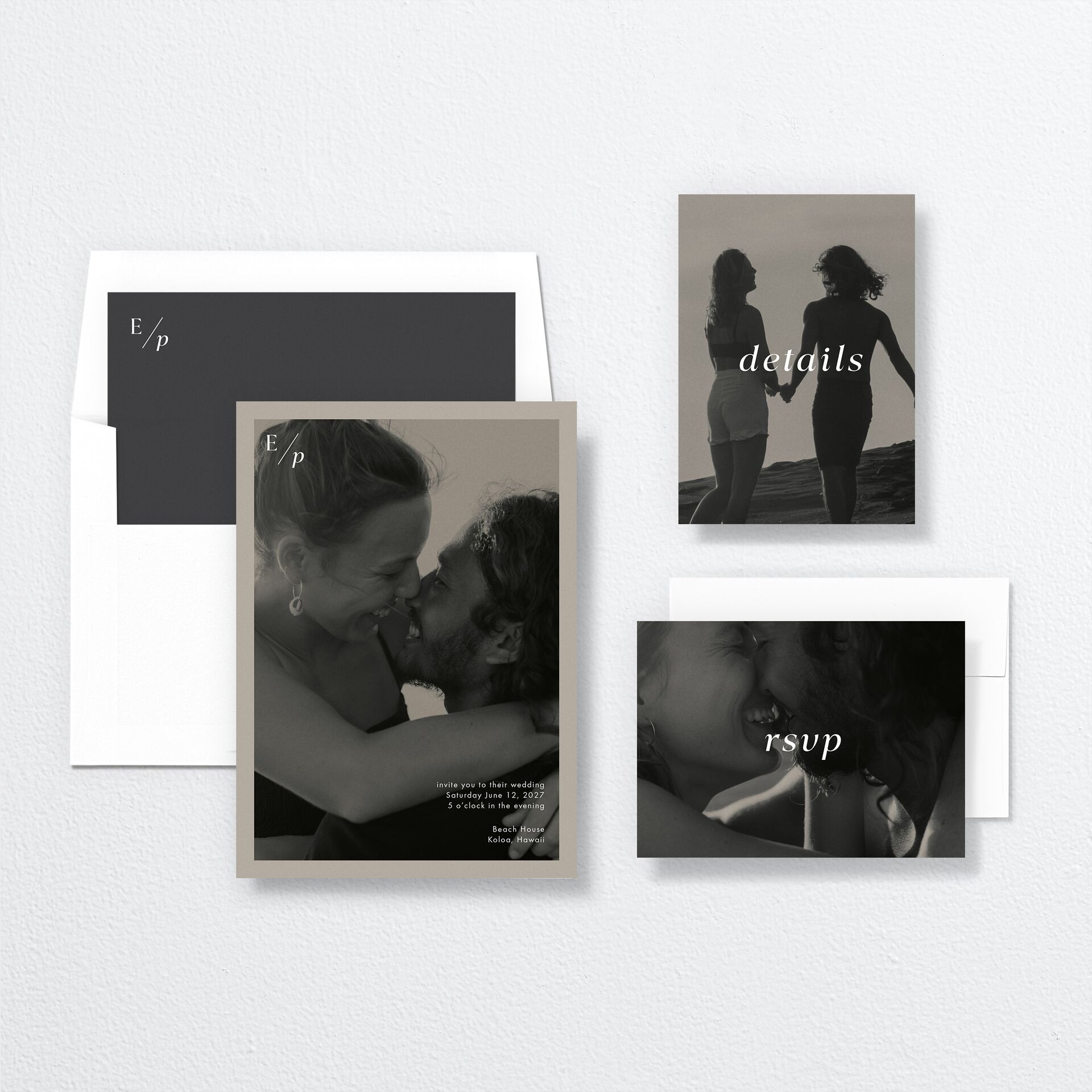 You and Me Wedding Invitations — view 5