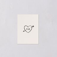 Vintage Lovebird Banner QR Code RSVP Cards Linen Signature Standard