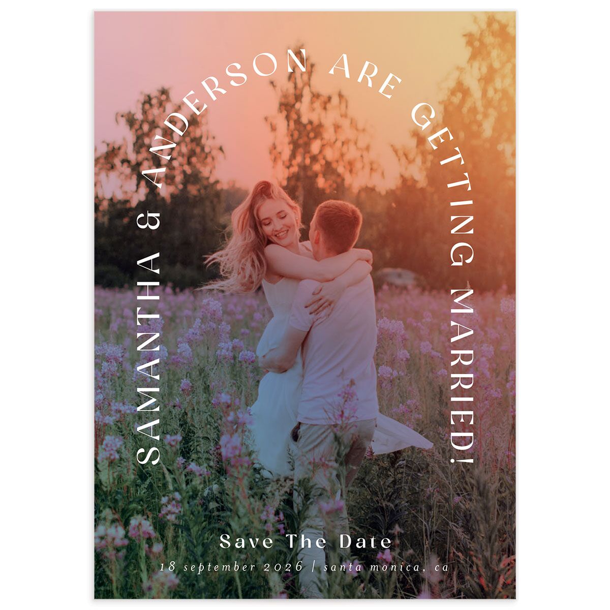 Aura Arch Save The Date Cards