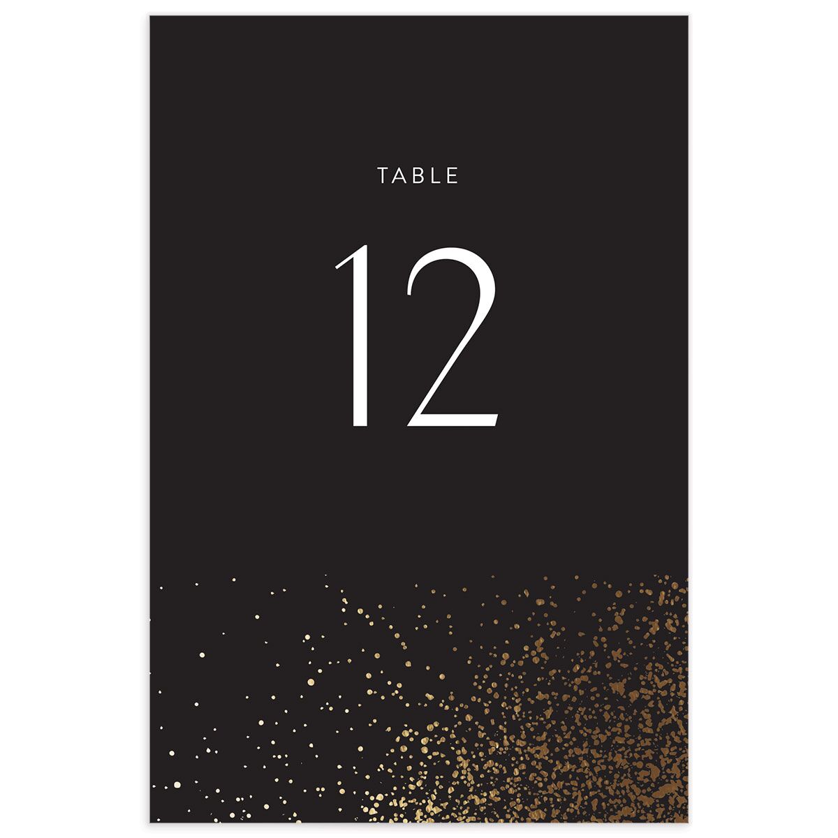 Shimmering Frame Table Numbers