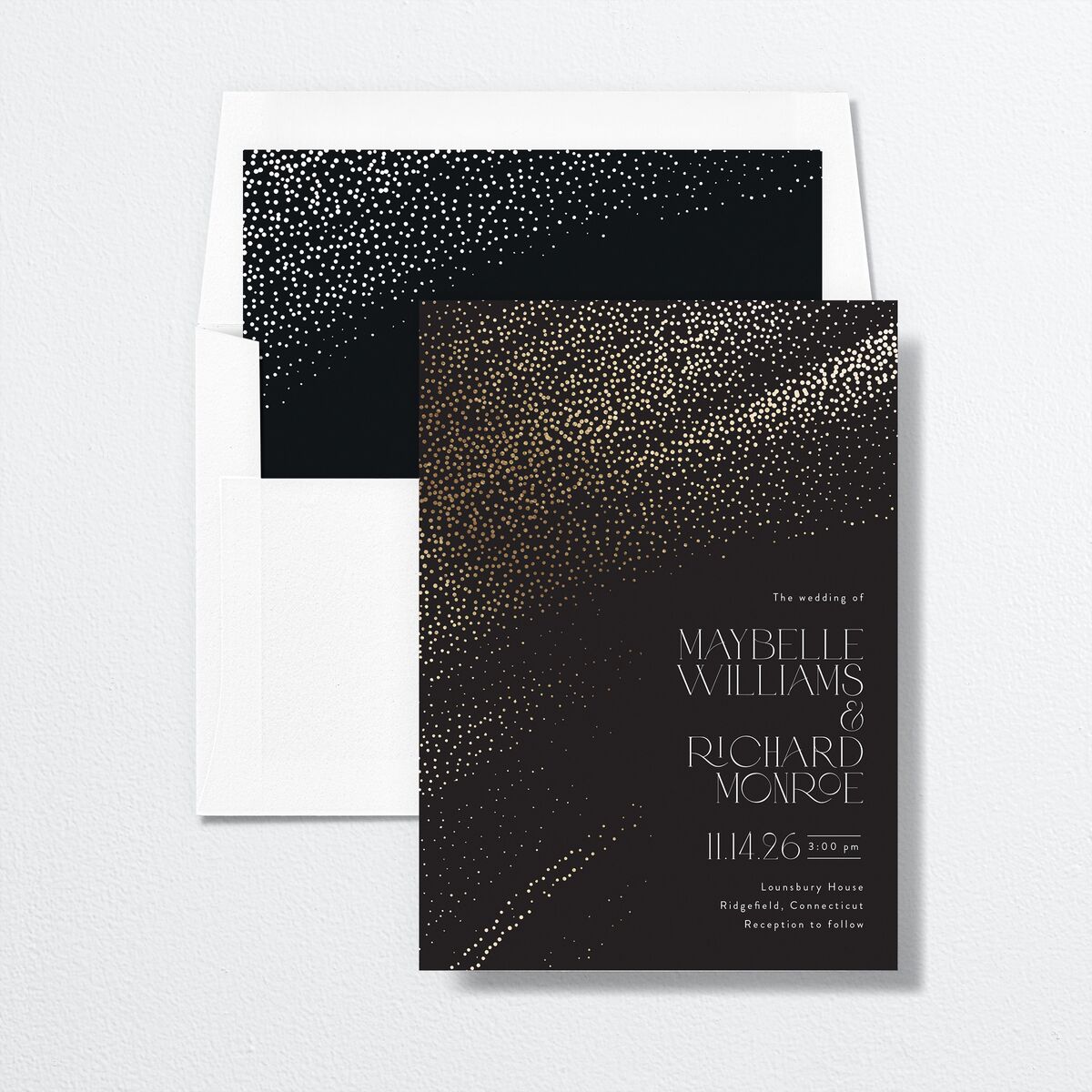 Sweeping Sparkles Standard Envelope Liners envelope-and-liner
