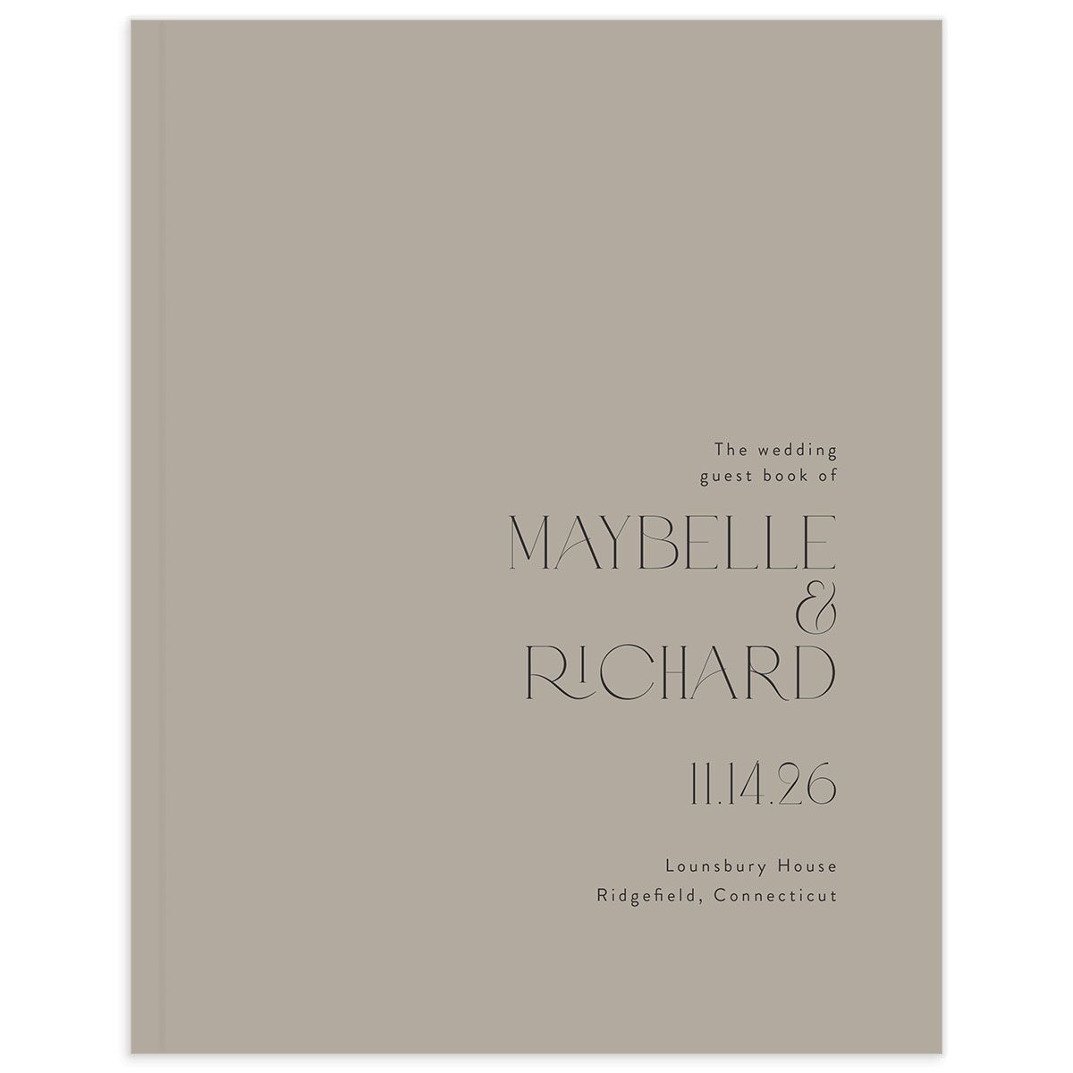Sweeping Sparkles Wedding Guest Book