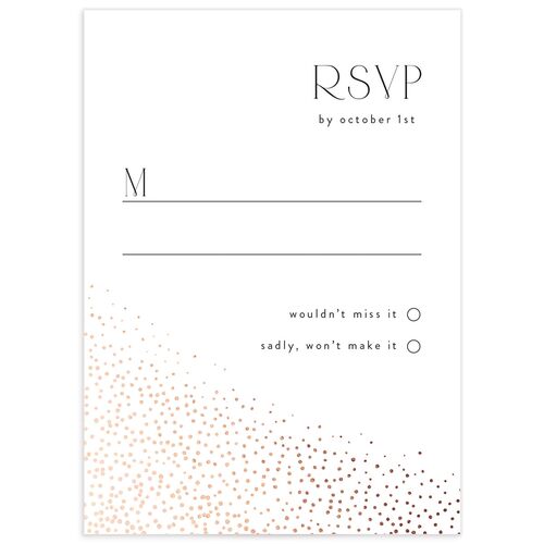 Sweeping Sparkles Wedding Response Cards - 