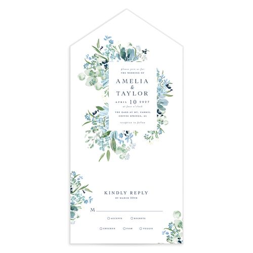 In Bloom All-in-One Wedding Invitations