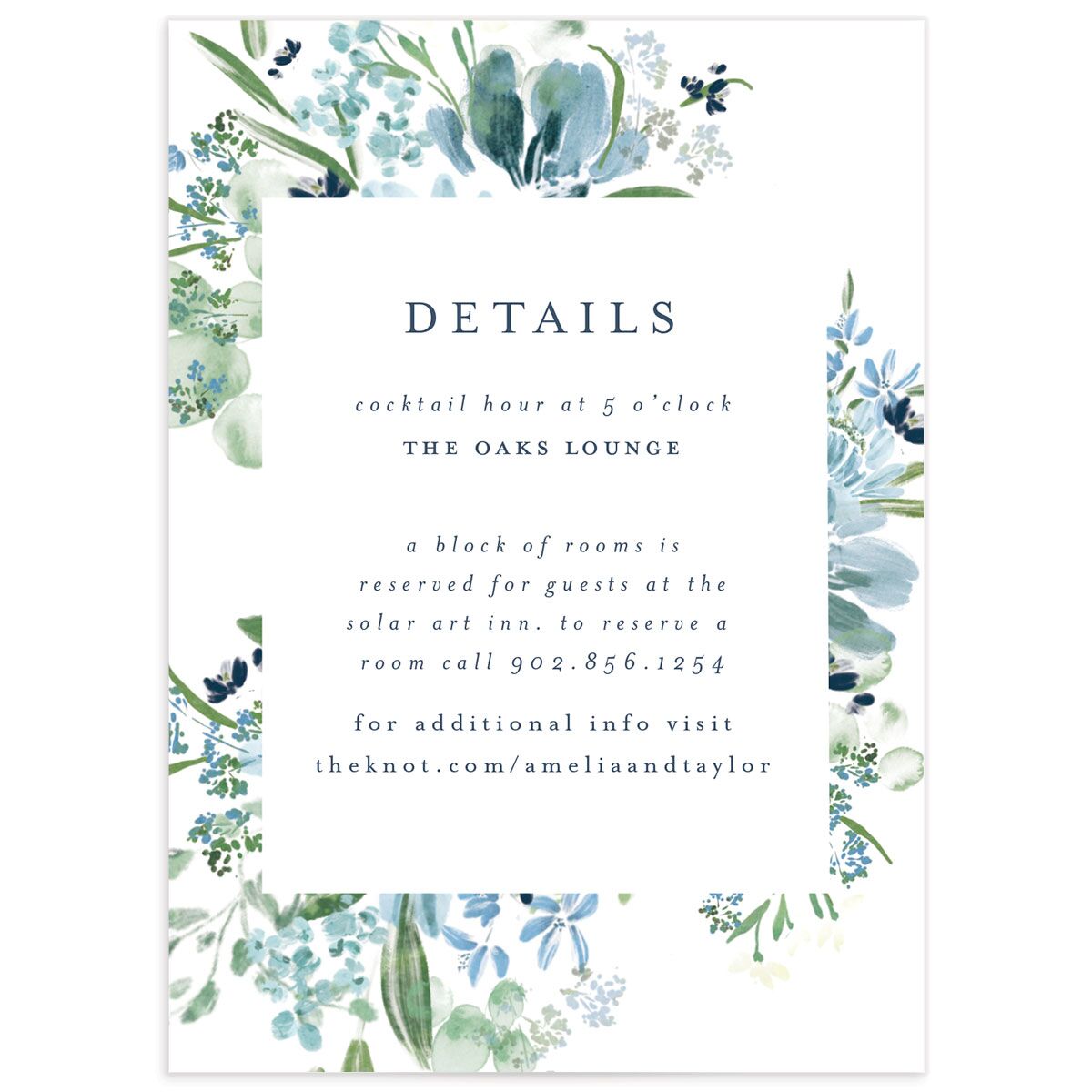 In Bloom Wedding Enclosure Cards