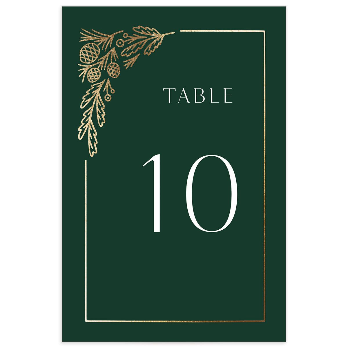 Winter Frame Table Numbers