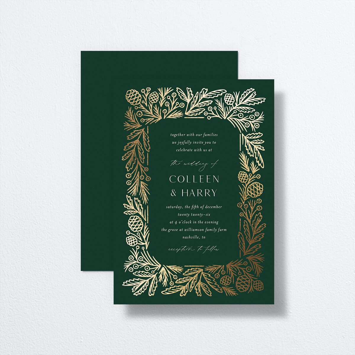Winter Frame Wedding Invitations — view 1