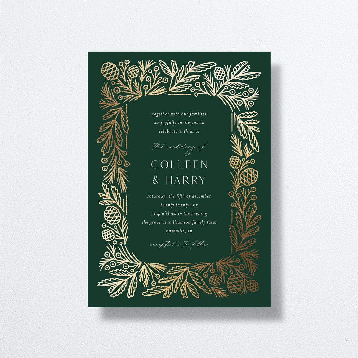Winter Frame Wedding Invitations — view 2