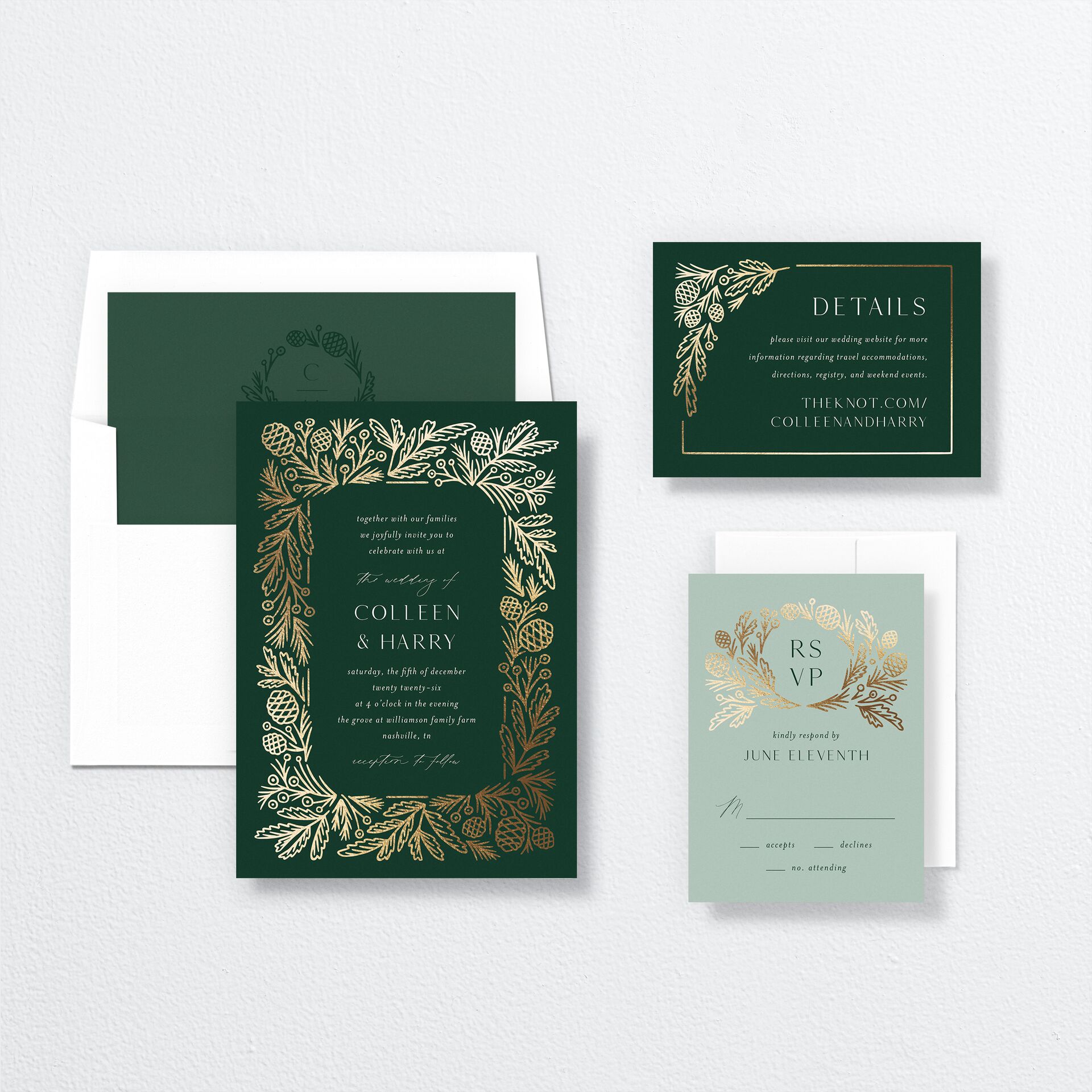 Winter Frame Wedding Invitations — view 4