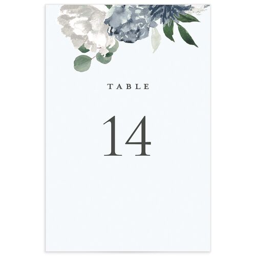 Timeless Bouquet Table Numbers - Blue