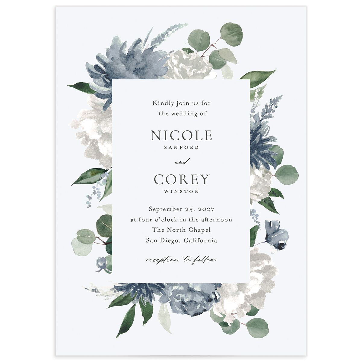 Timeless Bouquet Wedding Invitations