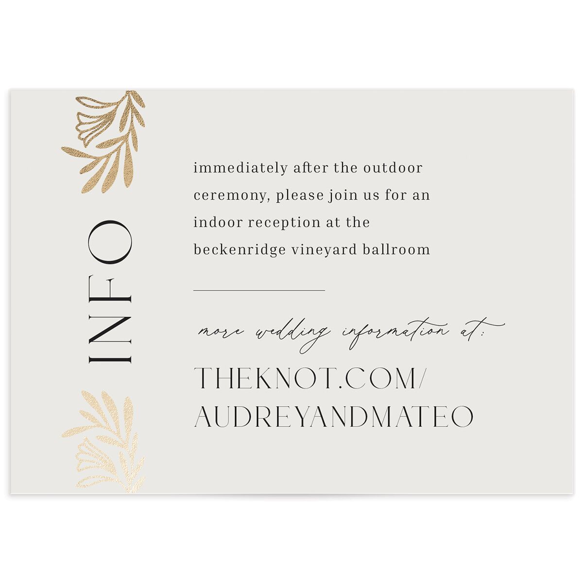 Everlasting Wedding Enclosure Cards