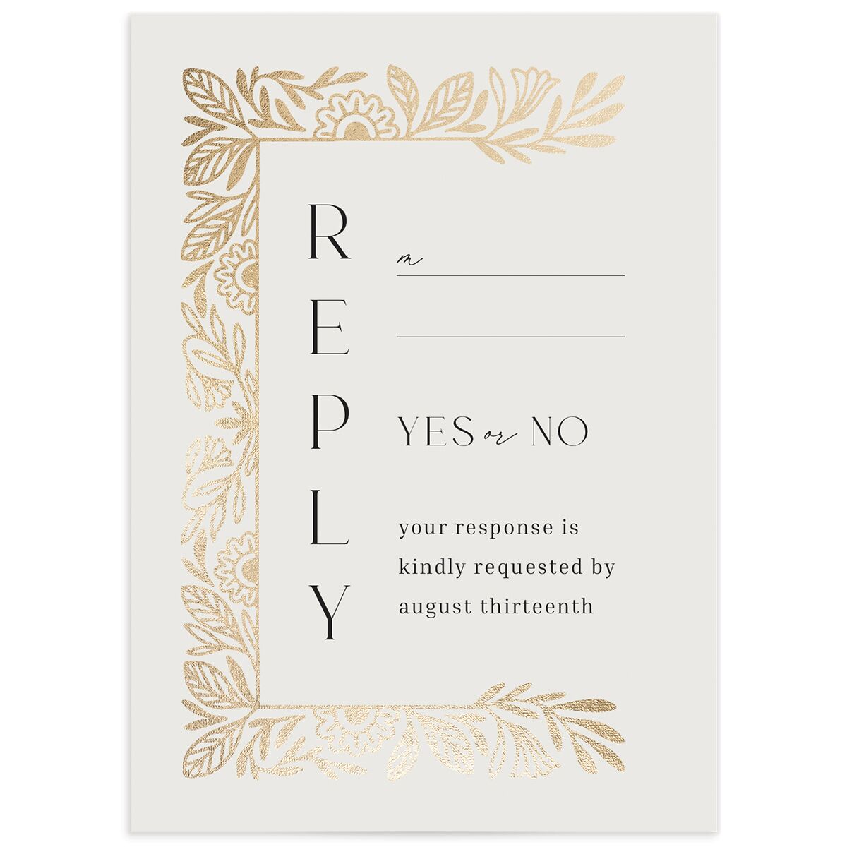 Everlasting Wedding Response Cards