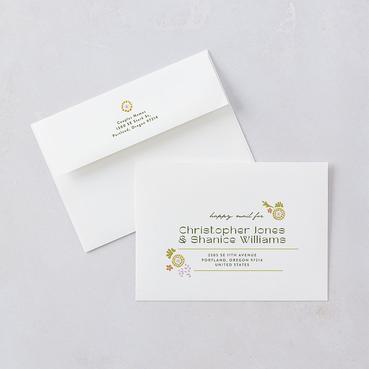 Wildflower Nouveau Wedding Invitations — view 6