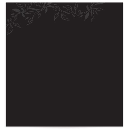 Monogram Leaves Standard Envelope Liners Standard Licorice