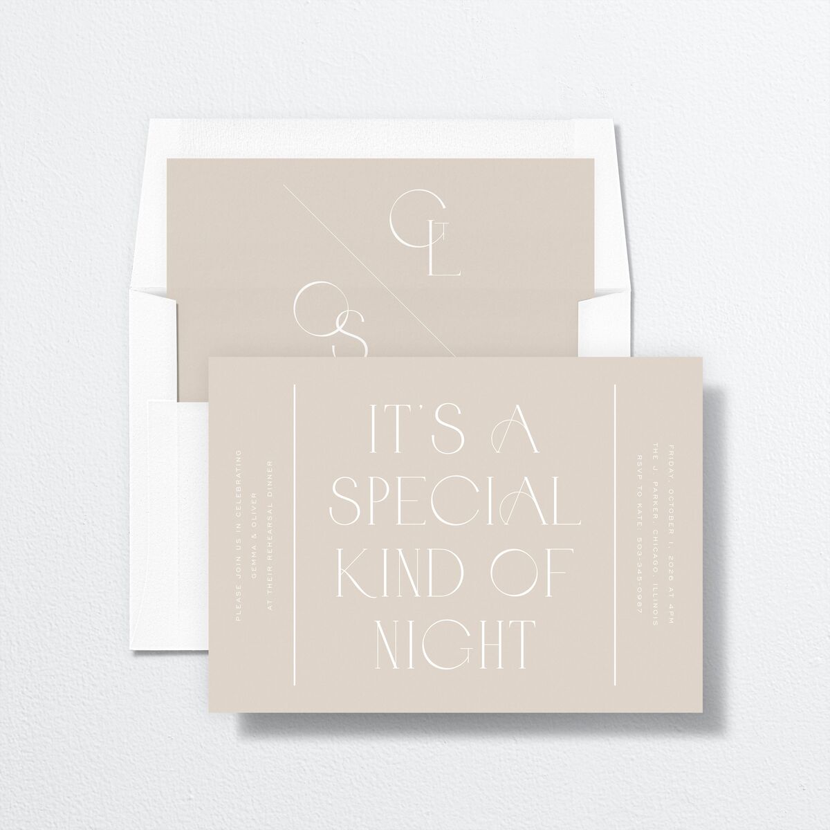 Forever Thing Rehearsal Dinner Invitations Pure White Signature