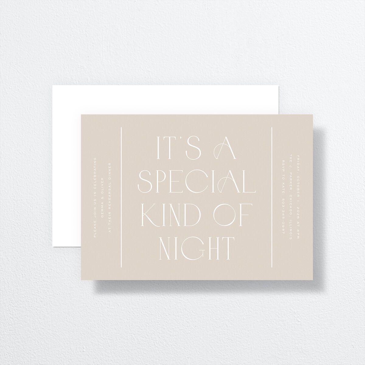Forever Thing Rehearsal Dinner Invitations Pure White Signature