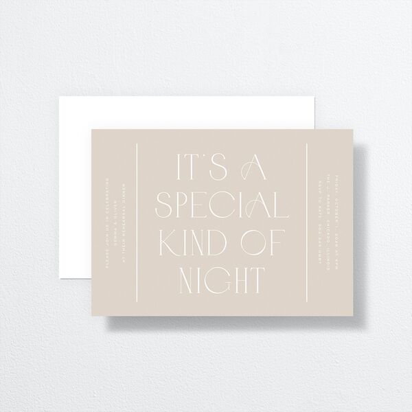 Forever Thing Rehearsal Dinner Invitations Pure White Signature