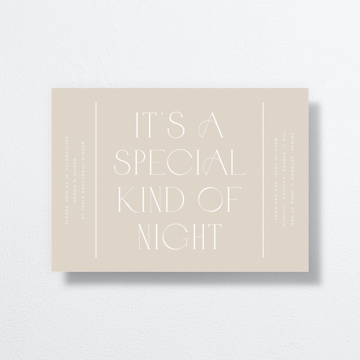 Forever Thing Rehearsal Dinner Invitations Pure White Signature