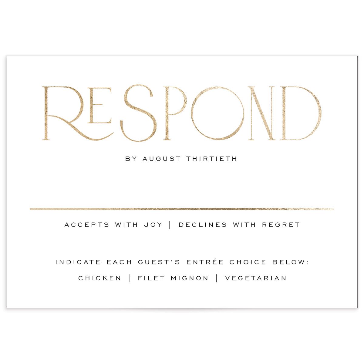 Forever Thing Wedding Response Cards