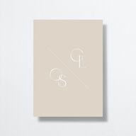 Forever Thing Save the Date Cards Gold Pure White Signature smooth No